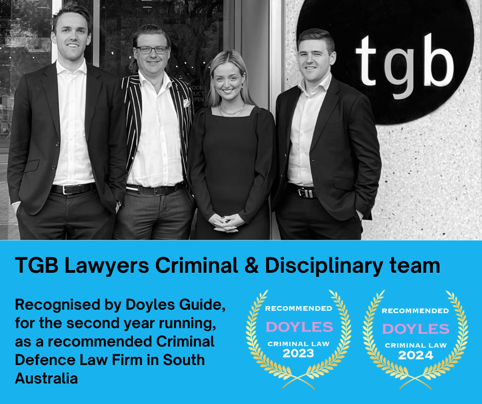 TGB Lawyers Criminal law team